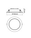 NASAO * EMPOTRABLE LED CCT 15W BLANCO